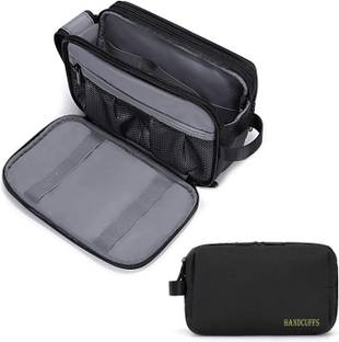 HANDCUFFS Toiletry Bag for Men Waterproof Travel Pouch For Toiletries Shaving Kit & Travel Accessories Travel Shaving Kit & Bag