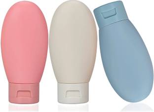 Mungat 3pcs Travel Container Kit For Shampoo Cream Handwash Lotion Storage Bottles