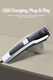 HTC AT 538 Hair Removal Machine Fully Waterproof Trimmer 60 min  Runtime 4 Length Settings