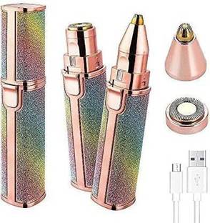 avnish Facial hair remover for women, Face, Lips, Nose Hair Removal (pack of 1) Trimmer 70 min  Runtime 0 Length Settings