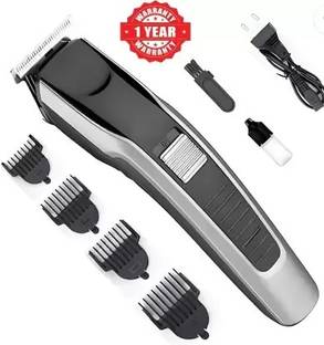 Zeno volt AT-538 rechargeable hair trimmer for men with T shape precision Fully Waterproof Trimmer 60 min  Runtime 4 Length Settings