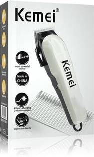 Kemei Quick Charge Battery and Power Operation Trimmer 120 min  Runtime 4 Length Settings