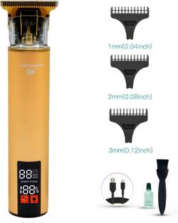 LAZYwindow Shaver Trimmer- Professional Beard, Mustache, Head & Body Haircut | LED Display Fully Waterproof Trimmer 120 min  Runtime 3 Length Settings