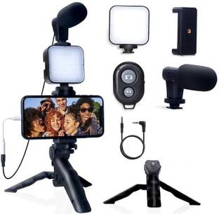REFINEMART Vlogging kit for Smart Phone | Video Making Kit with Bluetooth Remote Tripod Kit