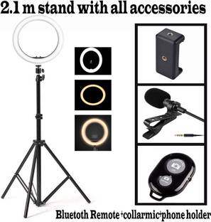 Deeshora Professional strong metal , ring light,Clip, collarmic ,bluetooth remote Monopod, Monopod Kit, Tripod, Tripod Ball Head, Tripod Bracket, Tripod Kit