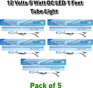 AP Source 5 WATT 12 VOLT DC LED TUBELIGHT PACK OF 5 5 W 8 cm Tube Light