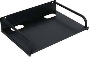 CHARDI KALA Set Top Box / DTH Stand - Wall Mount Stand / Wifi Router Stand, Color : Black (Ideal for All Type of Set Top Box) Cast Iron Wall Shelf (Number of Shelves - 1, Black) Cast Iron Wall Shelf
