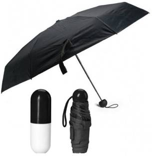 एनजी रिटेल Designer Ultra Mini UV Coated 4-Fold Travel Capsule छाता
