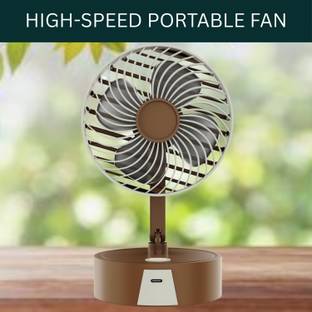 SACRO High Speed Rechargeable Table Fan for Home-Oscillating for Home, Office QX286 High Speed Recharg...