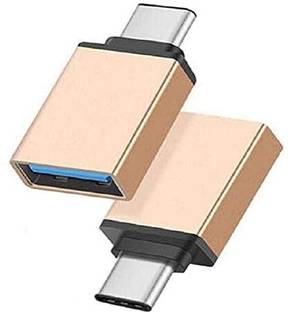 APNA KANHA USB OTG Type C Data Transfer Adaptor for Laptop Mobiles Tablet Smartphone OTG Adapter (Pack of 2) Laptop Accessory