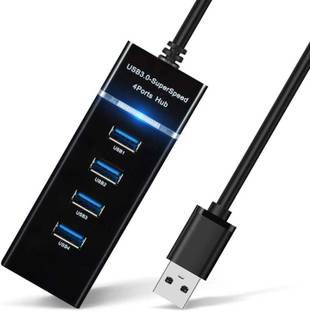 Zohlo 4 Port USB Hub High-Speed Multiport Slim USB Hub USB Hub