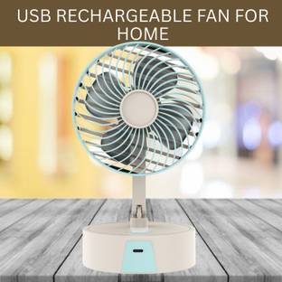 SACRO High Speed Rechargeable Table Fan for Home-Oscillating for Home, Office QX350 High Speed Recharg...