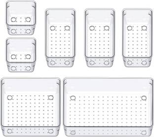 NIEBLA 7 Compartments Plastic Drawer organizers/ Dressing Table Organizer & Make up Organizers