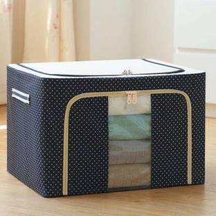 Tap2kaart Foldable Storage Boxes for Clothes, Saree Cover Bag non woven saree cover bag Garment covers, Living Box, Saree Cover Storage Bags for Clothes Vanity Box