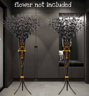 king shine RA TOUCH Home Decor Corner Centerpiece Gift Item and use full matel stand | Iron Vase
