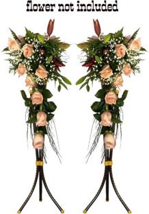 king shine RA TOUCH Home Decor Corner Centerpiece Gift Item and use full matel stand | Iron Vase