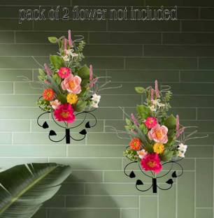 ISHA TOUCH METAL KLING RA Touch Vase-Combo of 2 wall hanging flower Vase Iron Vase