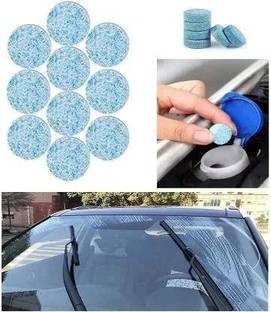 QPK 10PCS/1Set Car Wiper Detergent Effervescent Tab For Washer Windshield Cleaner Tablet Concentrate Vehicle Glass Cleaner