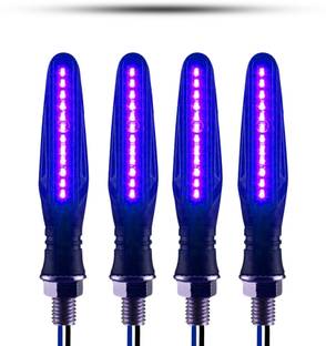 Rhtdm Front, Rear, Side LED Indicator Light for Universal For Bike Universal For Bike
