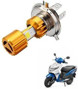 Crokrok Triple Led H4 Fitting Bulb 9 Volt H4-3S-LED-GOLD M-xt94 Headlight Motorbike, Car LED for Honda (12 V, 25 W)