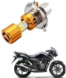 Crokrok Triple Led H4 Fitting Bulb 9 Volt H4-3S-LED-GOLD M-xt28 Headlight Motorbike, Car LED for TVS (12 V, 25 W)