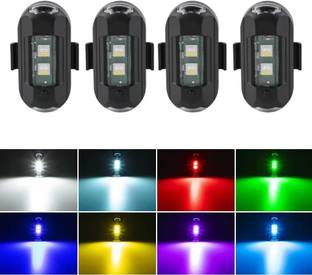 MELZRON 7 Colors Magnetic Led Anti-collision Lights License Plate Light Motorbike LED (3.7 V, 1 W)