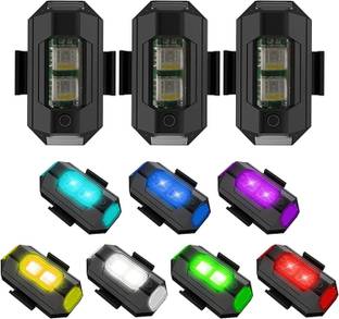 Favoto 7 Colors LED Aircraft Strobe Lights & USB Charging for all kind of Drones (3pc) Headlight Motorbike LED (5 V, 15 W)