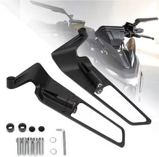 Jetnix Manual Rear View Mirror For Yamaha, KTM, Honda Universal For Bike