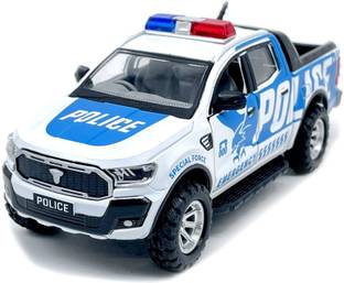 centy Blue Police UTE Series Emergency Squad Toy miniature Car Model