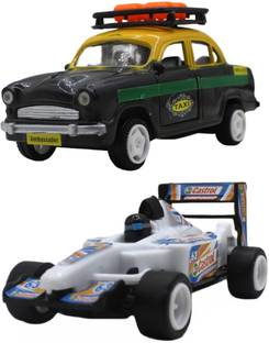 neoinsta shopping Pull back taxi and formula1 racing car vehicles for kids 2