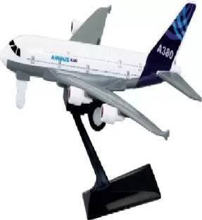 Sani International Shinsei Airbus A380 with Stand Aeroplane Toy size Small
