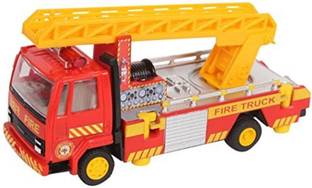 zokato Toys Fire Ladder Truck, Pack of 1, Multicolor
