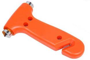 Augen Emergency Hammer Glass Breaker Seat Belt Cutter - Orange (Pack of 1) Car Safety Hammer