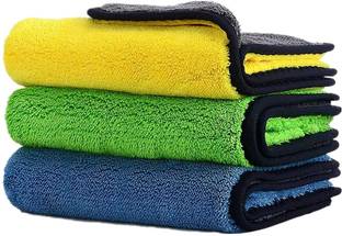 UNIQUE QUALITYN MicrofiberCloth Car Cleaning,Extra Thick Plush MicrofiberTowel( CHEPER ZONE) ["Multicolor"] Handkerchief