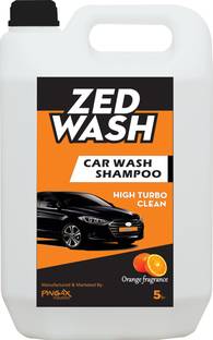 Zedwash Highly Concentrate Carwash Liquid | Neutral pH & Polymer based Formula | Bucket Foam & Snow Foam Wash Car Washing Liquid