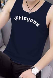 Poly Cotton Fabric Gym Vest