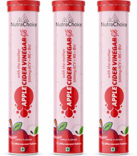 NutraChoice Apple Cider Vinegar with Mother -45 Effervescent Tablets for Weight Loss Vinegar