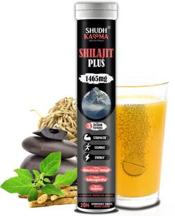 Shudh Kaama Himalayan Shilajit (750mg) Effervescent with Ashwagandha, Gokshura & Safed Musli