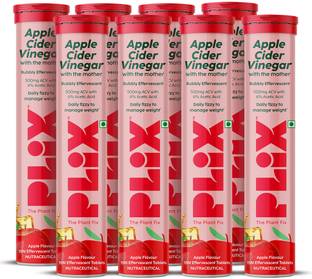The Plant Fix Plix Apple Cider Vinegar Effervescent Tablet with mother,Vit B6 & B12 for weight loss