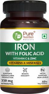 Pure Nutrition Iron tablets to support Haemoglobin formation
