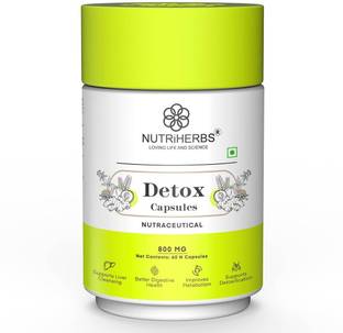 Nutriherbs Detox Capsule | Support Liver Detox | Healthy Digestion & Weight Management