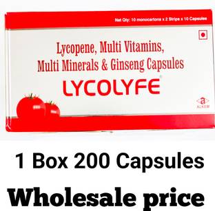 Lycolyfe Lycopene multivitamin multimineral and ginseng capsules