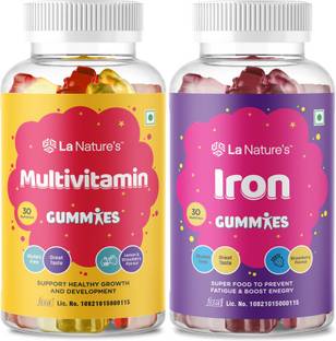 La Natures Multivitamin + Iron Gummies to Boost Immunity ,Maintain Hameglobin Level