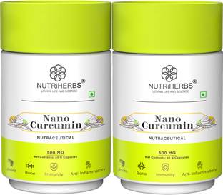 Nutriherbs Nano Curcumin (Haldi) Capsule Suport Joint Health, Boosts Immunity & Digestion