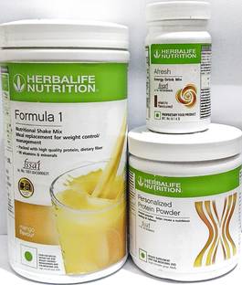 HERBALIFE Nutrition Formula 1 Mango Shake Protin 200g & Elachi Afresh 50g Plant-Based Protein