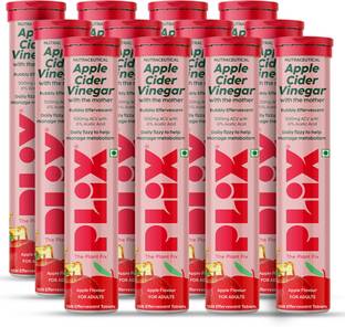 The Plant Fix Plix Apple Cider Vinegar Effervescent Tablet with mother,Vit B6 & B12 for weight loss