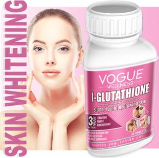 VOGUE WELLNESS l Glutathione Vitamin C Tablet For Radiance Skin Whitening, Glowing & Clear Skin