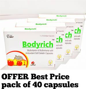 Bodyrich Multivitamin multimineral antioxidant 40 capsules