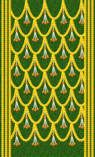 Ashu creation 244 cm (8 ft) Polyester Semi Transparent Door Curtain Single Curtain