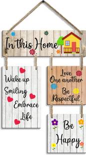 Suveharts Home Quote Wooden Wall Hangings | Home Decoration Items - 4-0040